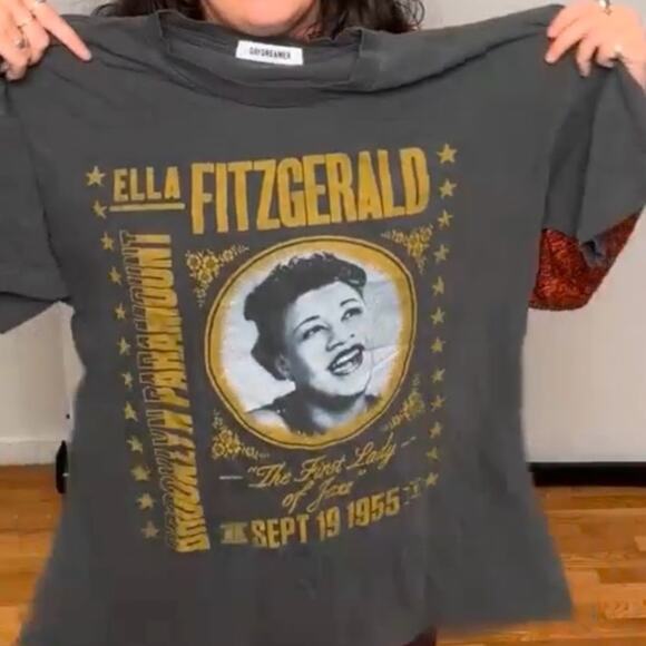 DAYDREAMER Ella Fitzgerald Brooklyn Paramount Tees New without Tag MSRP $98 - Picture 2 of 6